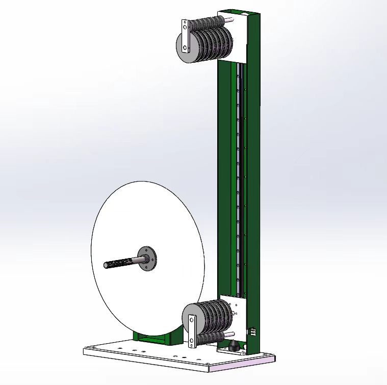 塑钢带水平打包机送带盘组